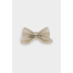 Off White Metallic Leather