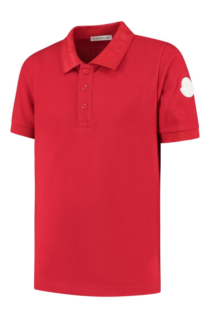 Moncler polo rood online