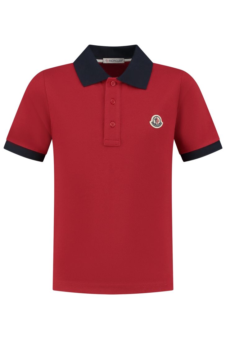 Moncler sales polo rood