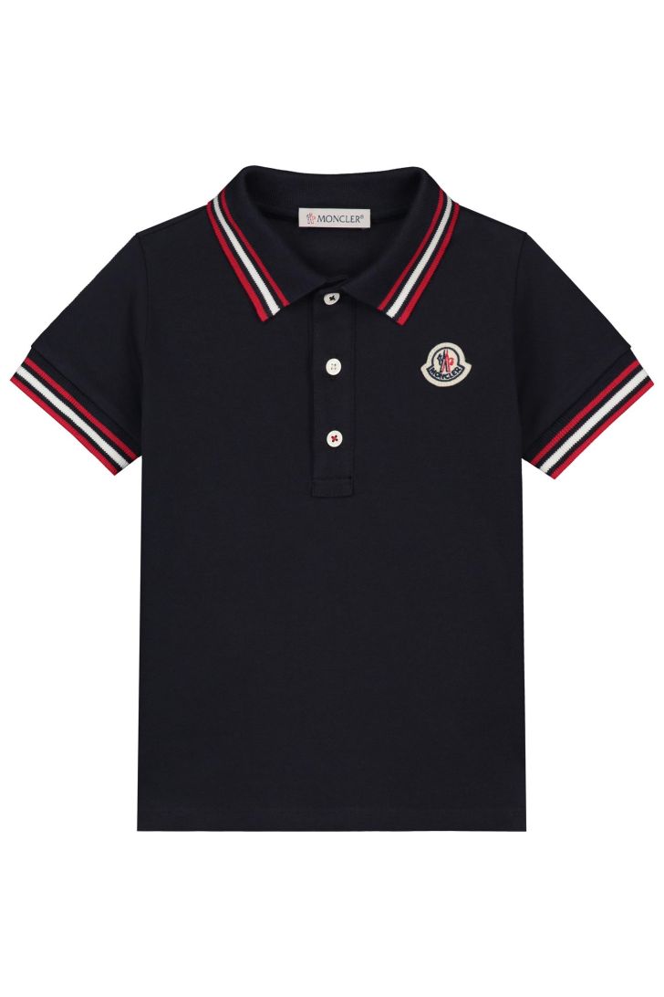 Moncler deals polo blauw