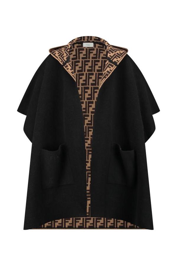 PONCHO JUNIOR CON CAPPUCCIO MAGLIA DOUBLE